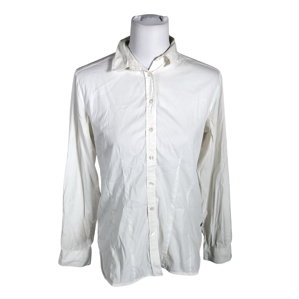 Unisex Milano Italy - Collared shirt, size 38 - White (1)