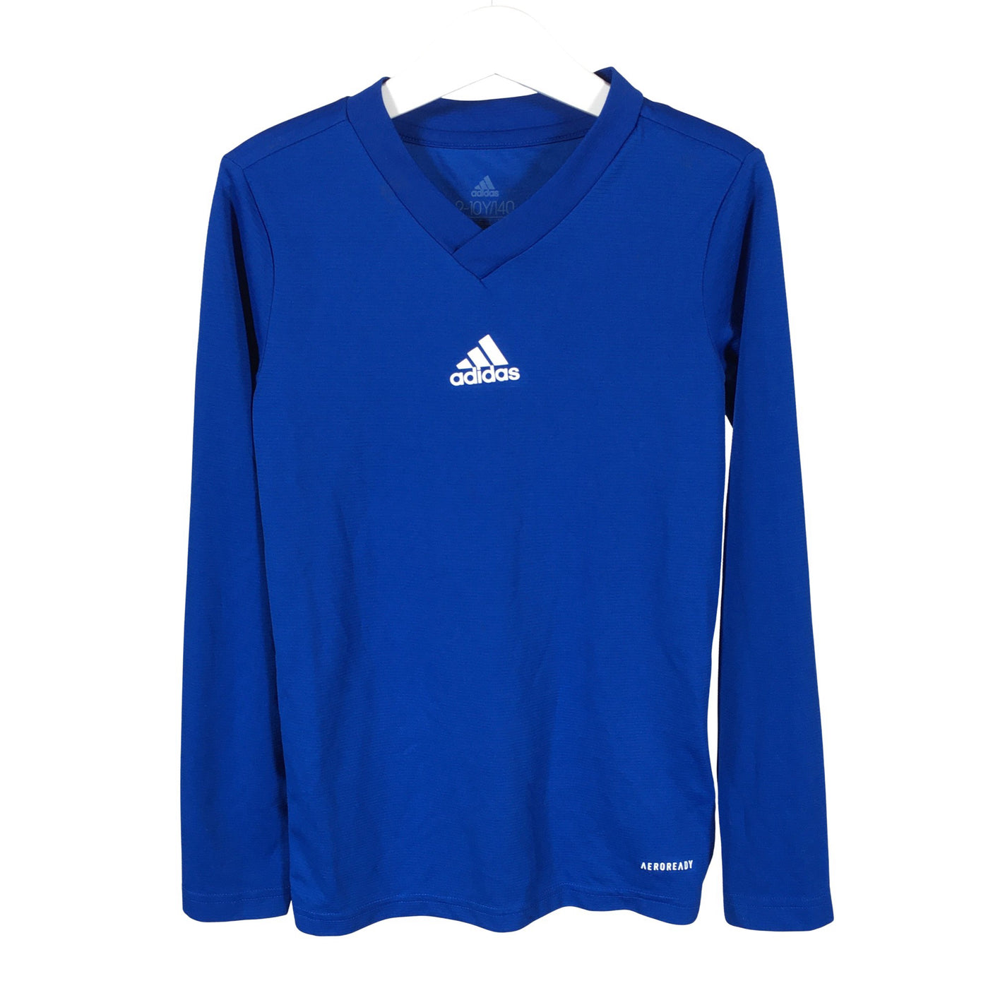 Unisex Adidas - Sports shirt, long sleeve, size 134 - 140 - Blue (1)