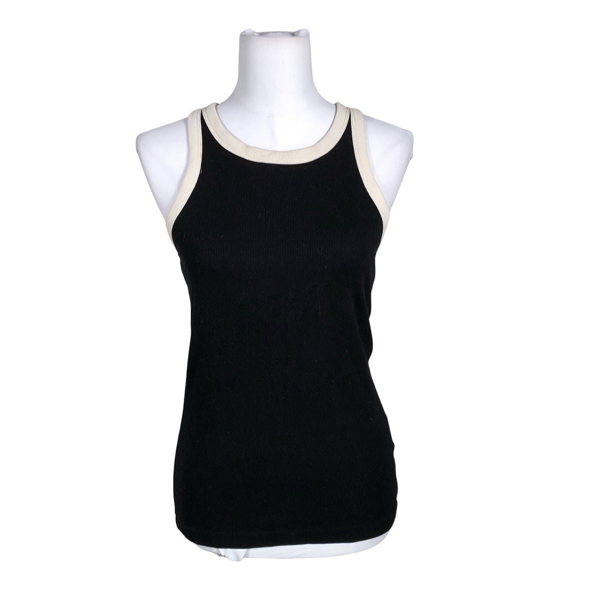 Unisex Arket - Tricot tank top, size 38 - Black (1)