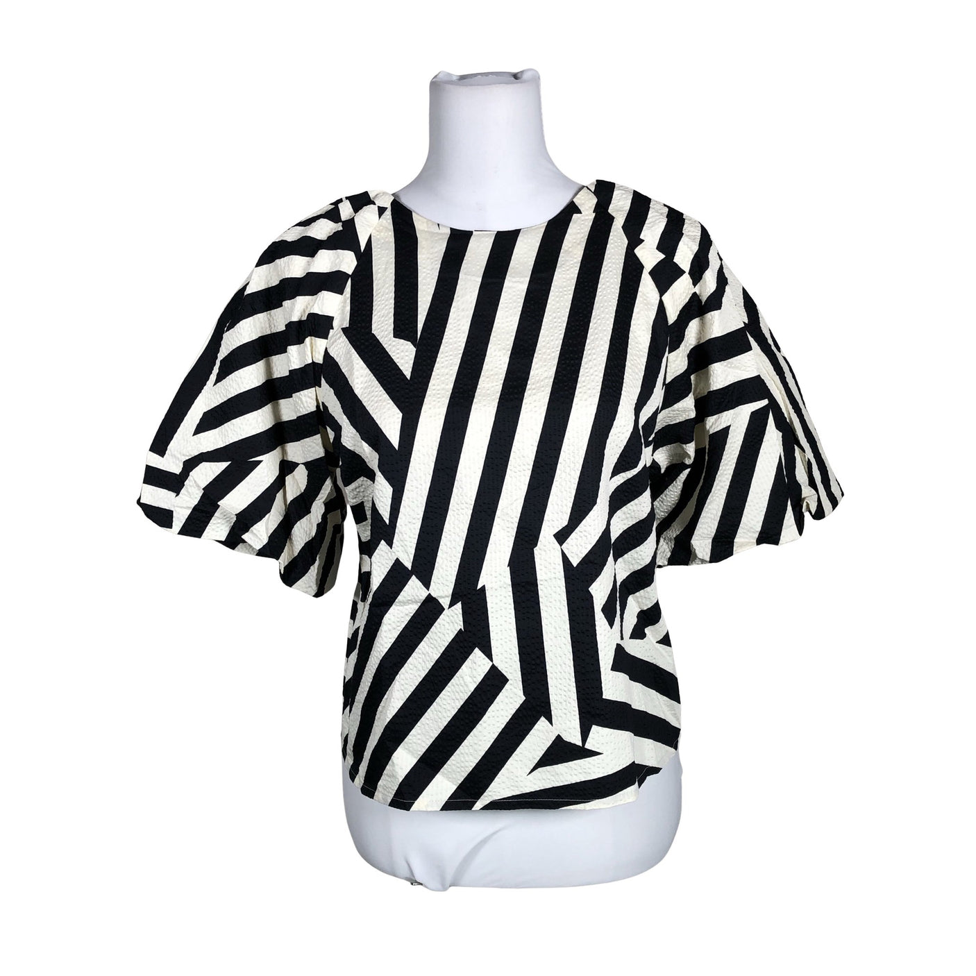 Unisex Part two - Short-sleeved blouse, size 36 - Black (1)
