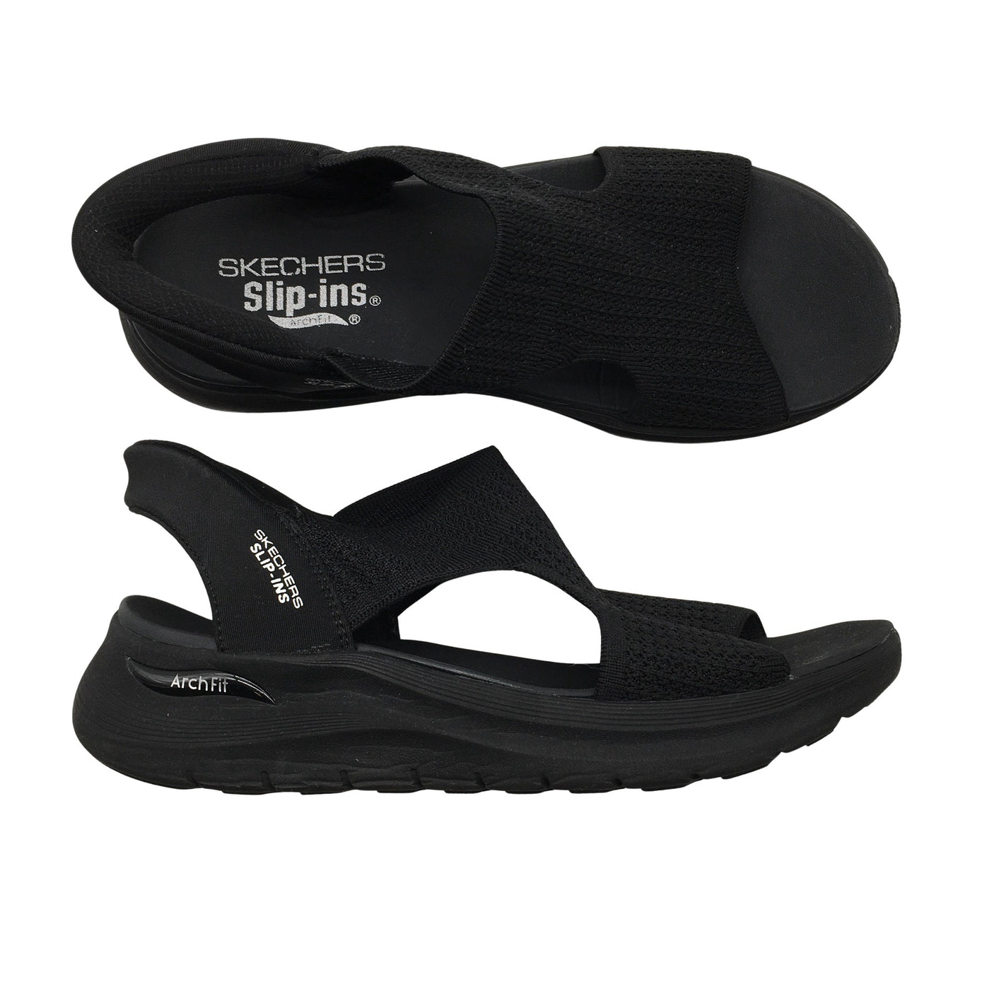 Unisex Skechers - Heeled sandals, size 40 - Black (1)