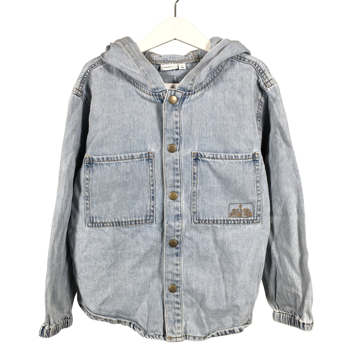 Unisex Name It - Denim shirt, size 116 - 122 - Light blue (1)