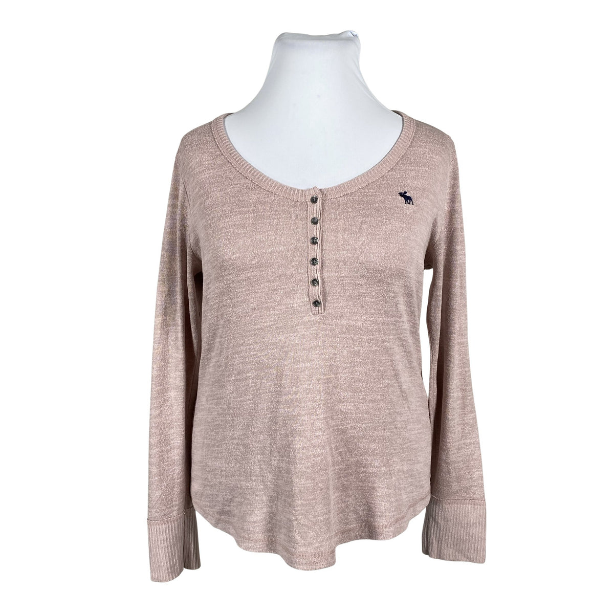 Unisex Abercrombie&Fitch - Tricot shirt, size 42 - Light pink (1)