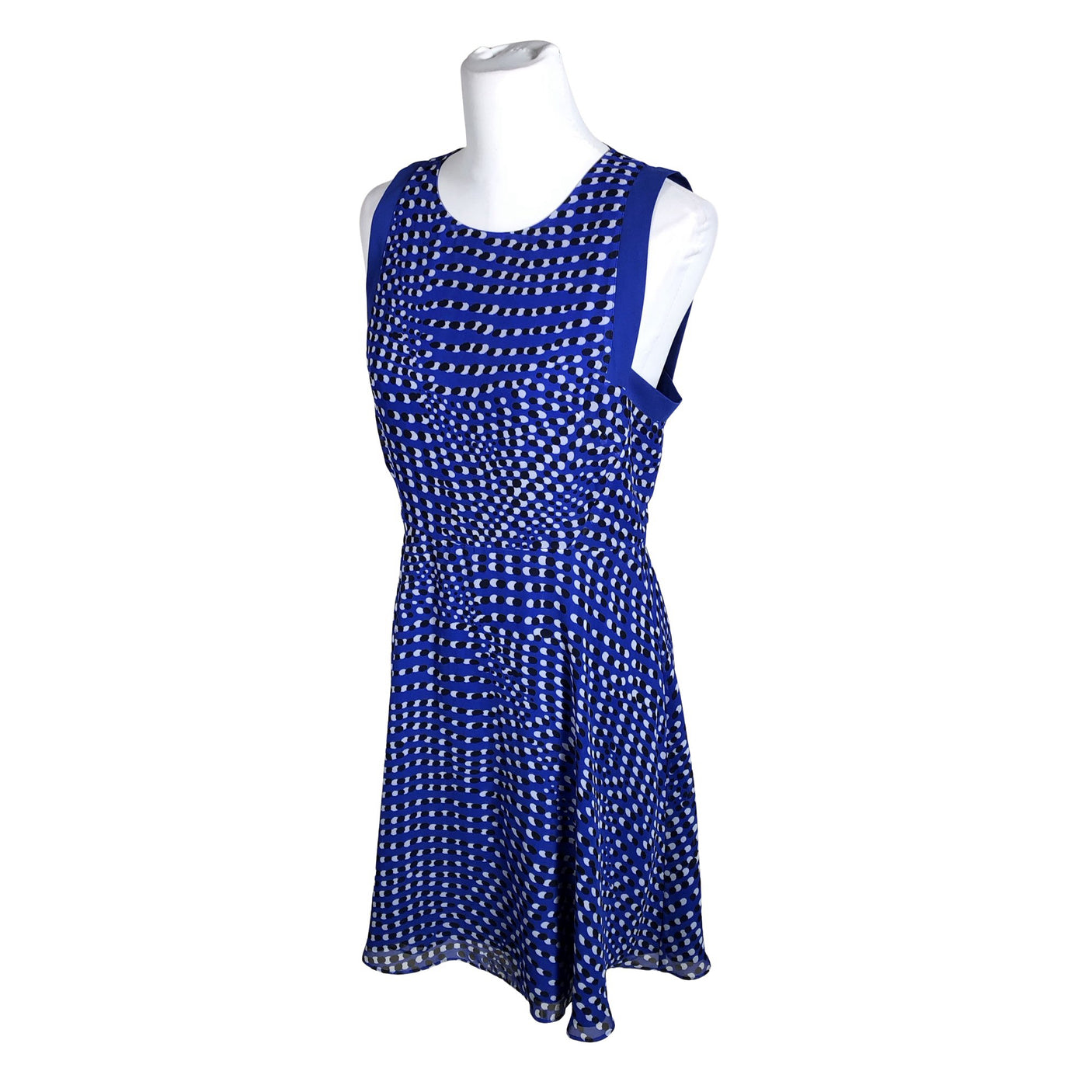 Unisex Reiss - Schiffon dress, size 38 - Blue (3)