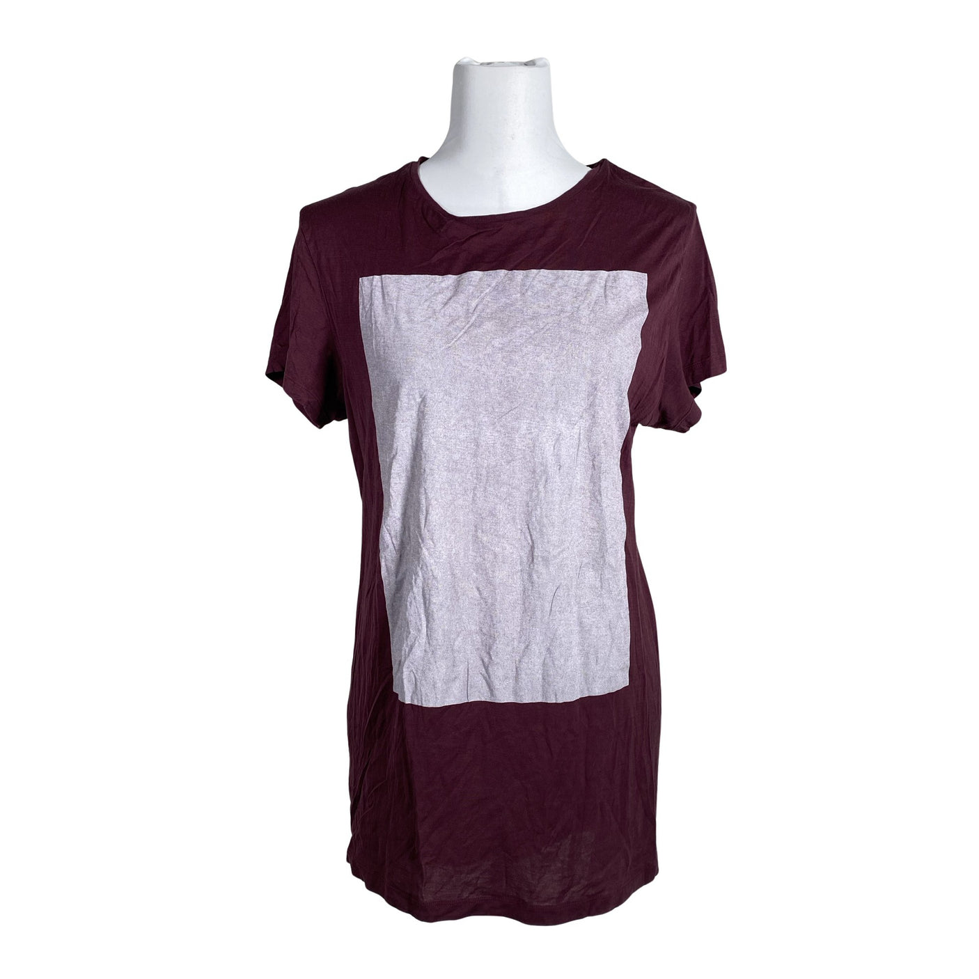 Unisex Plain - Tricot tunic, size 36 - Wine red (1)
