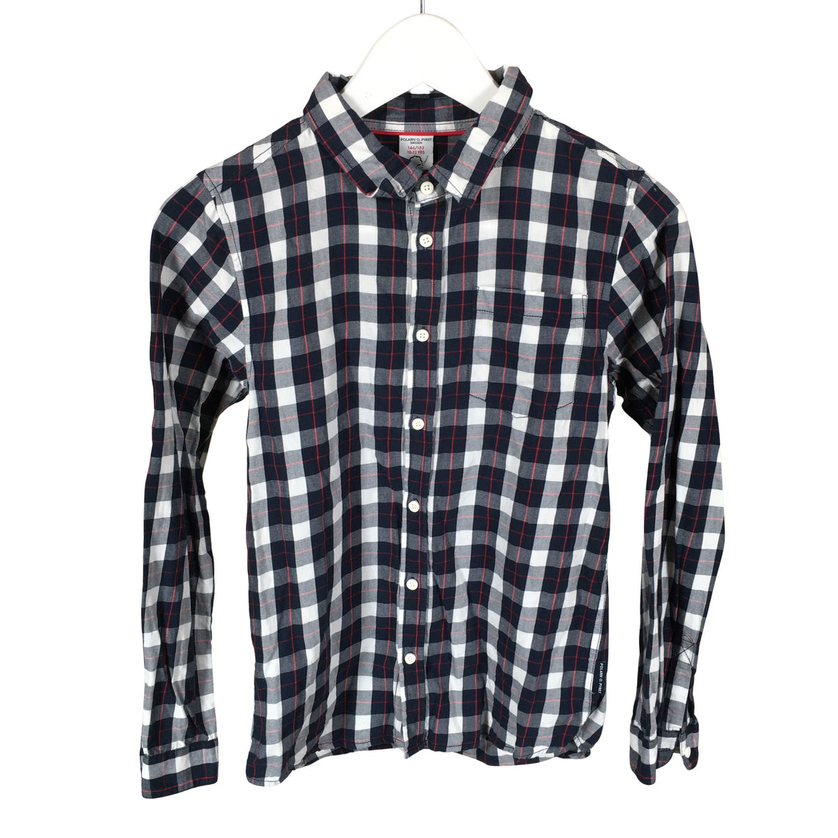 Unisex Polarn O. Pyret - Collared shirt, size 146 - 152 - Blue (1)