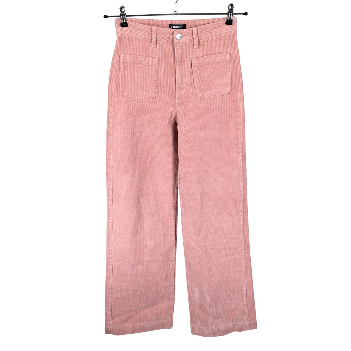 Unisex Lindex - Velvet pants, size 36 - Light pink (1)