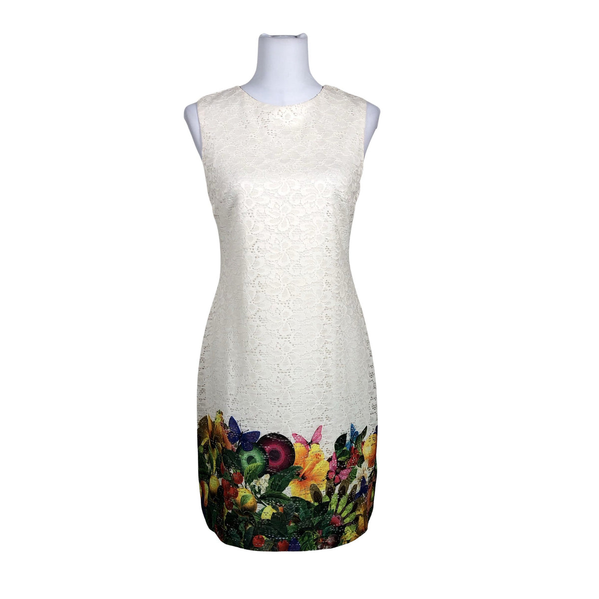 Unisex Desigual - Sheath dress, size 38 - Natural white (1)
