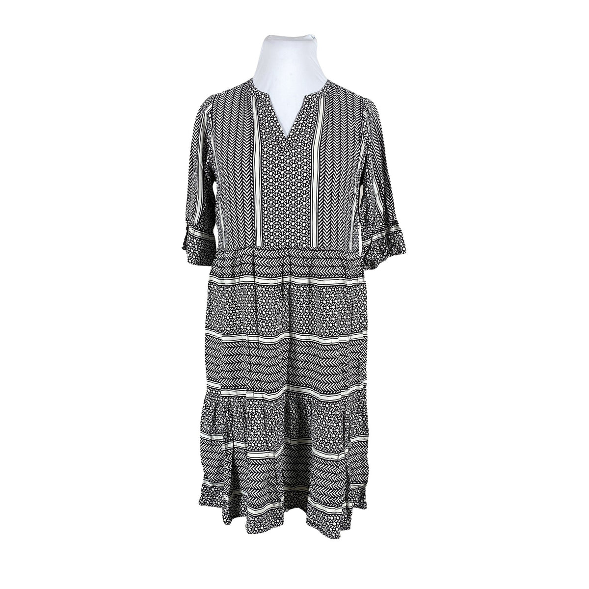 Unisex Soyaconcept - Schiffon dress, size 42 - White (1)