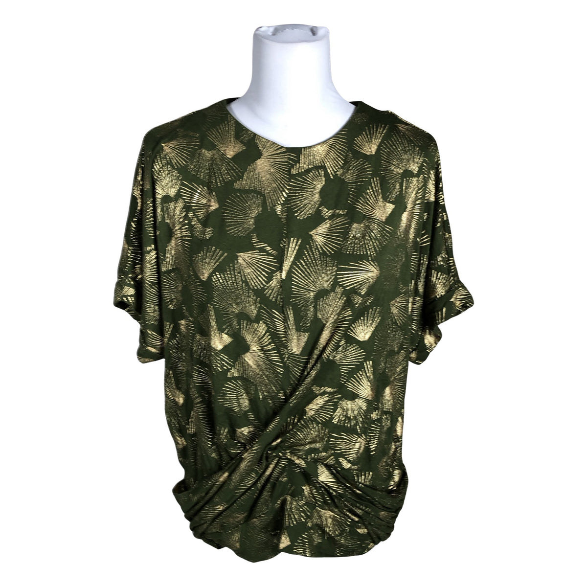 Unisex Biba - Short-sleeved blouse, size 40 - Green (1)