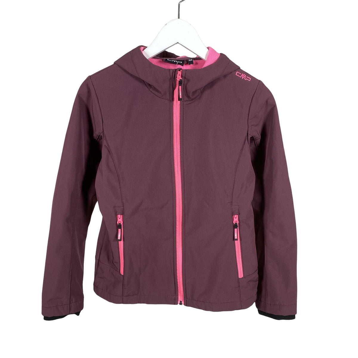 Unisex CMP - Soft shell jacket, size 158 - 164 - Wine red (1)