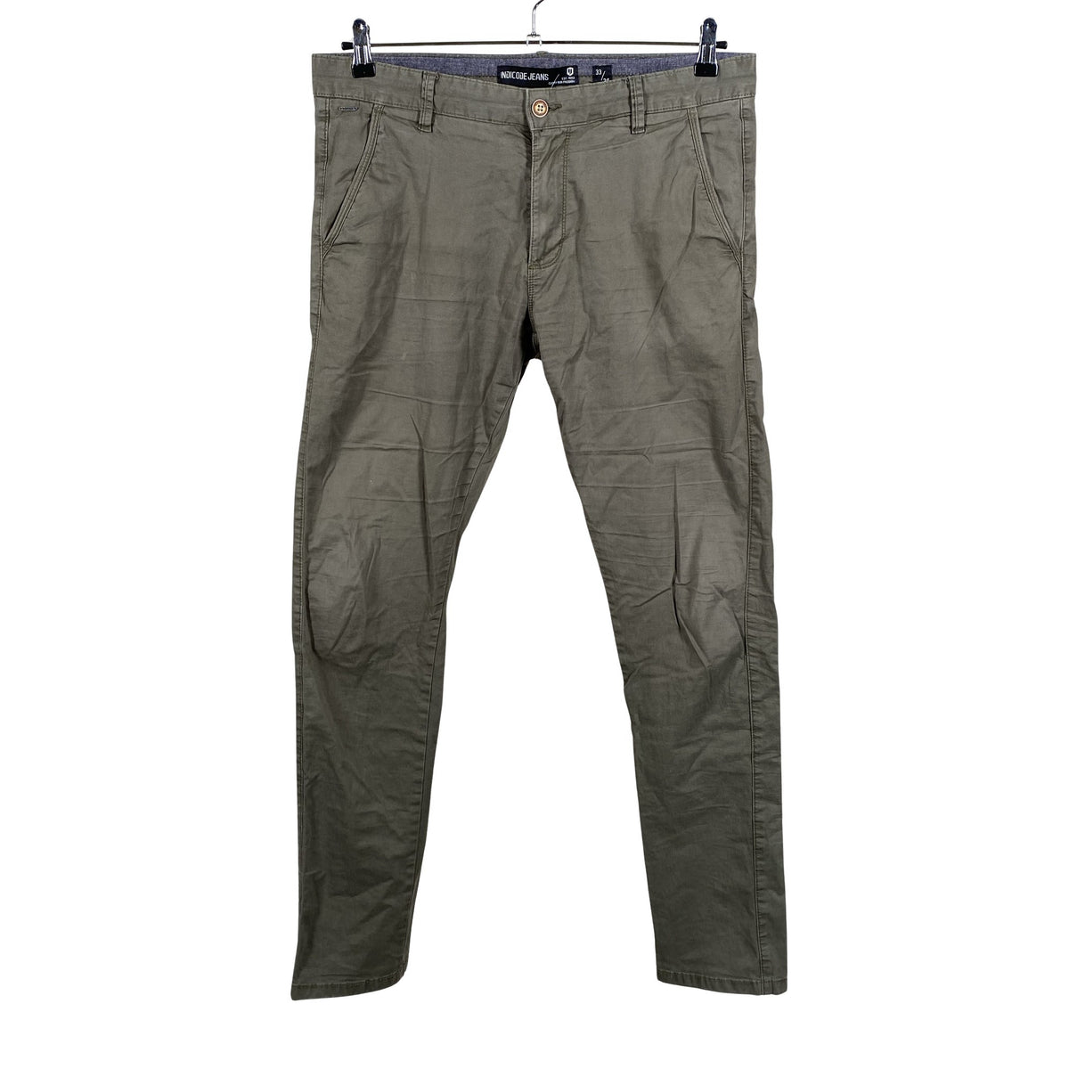 Unisex Indicode - Chinos, size W33 - Green (1)
