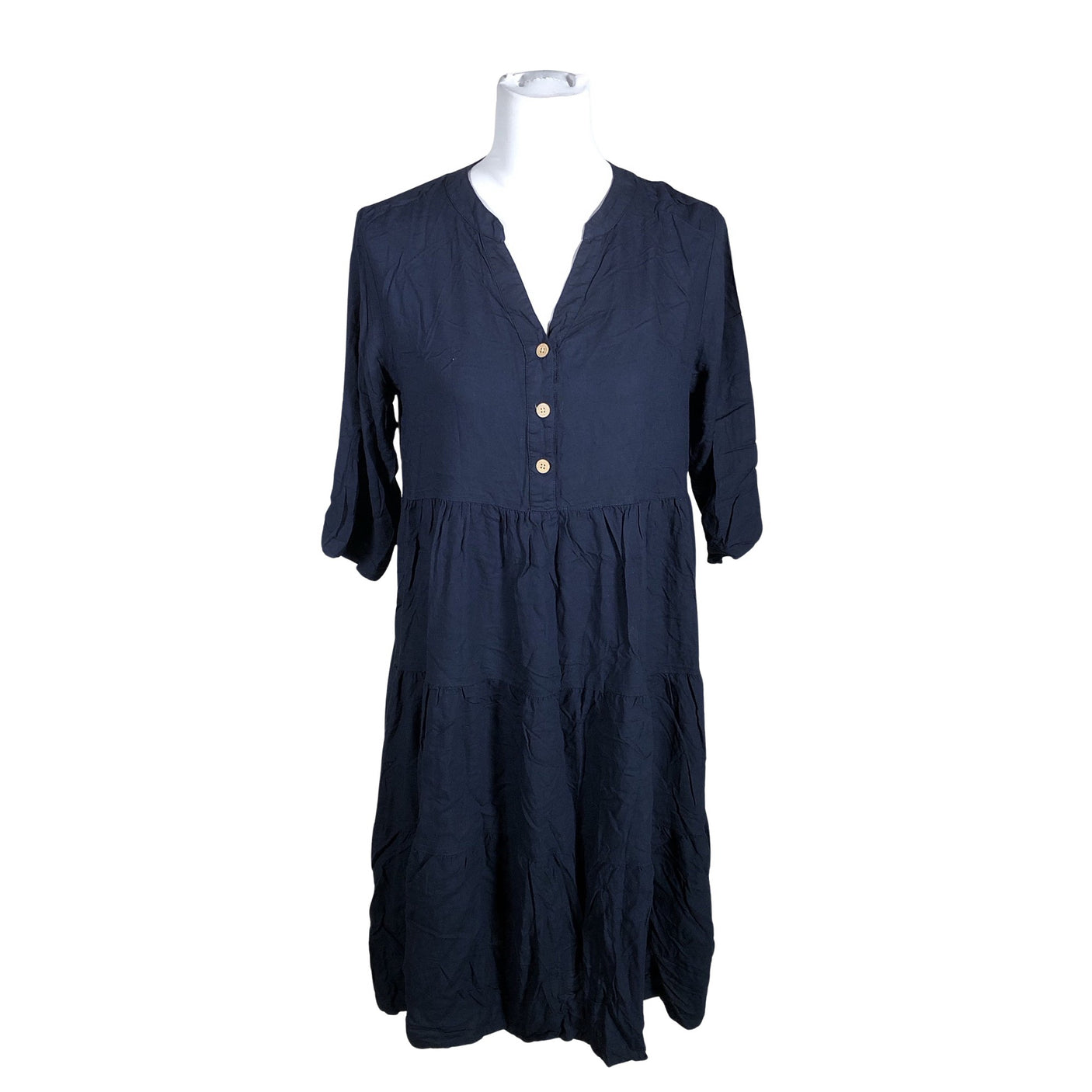 Unisex Isolde - Schiffon dress, size 38 - Blue (1)