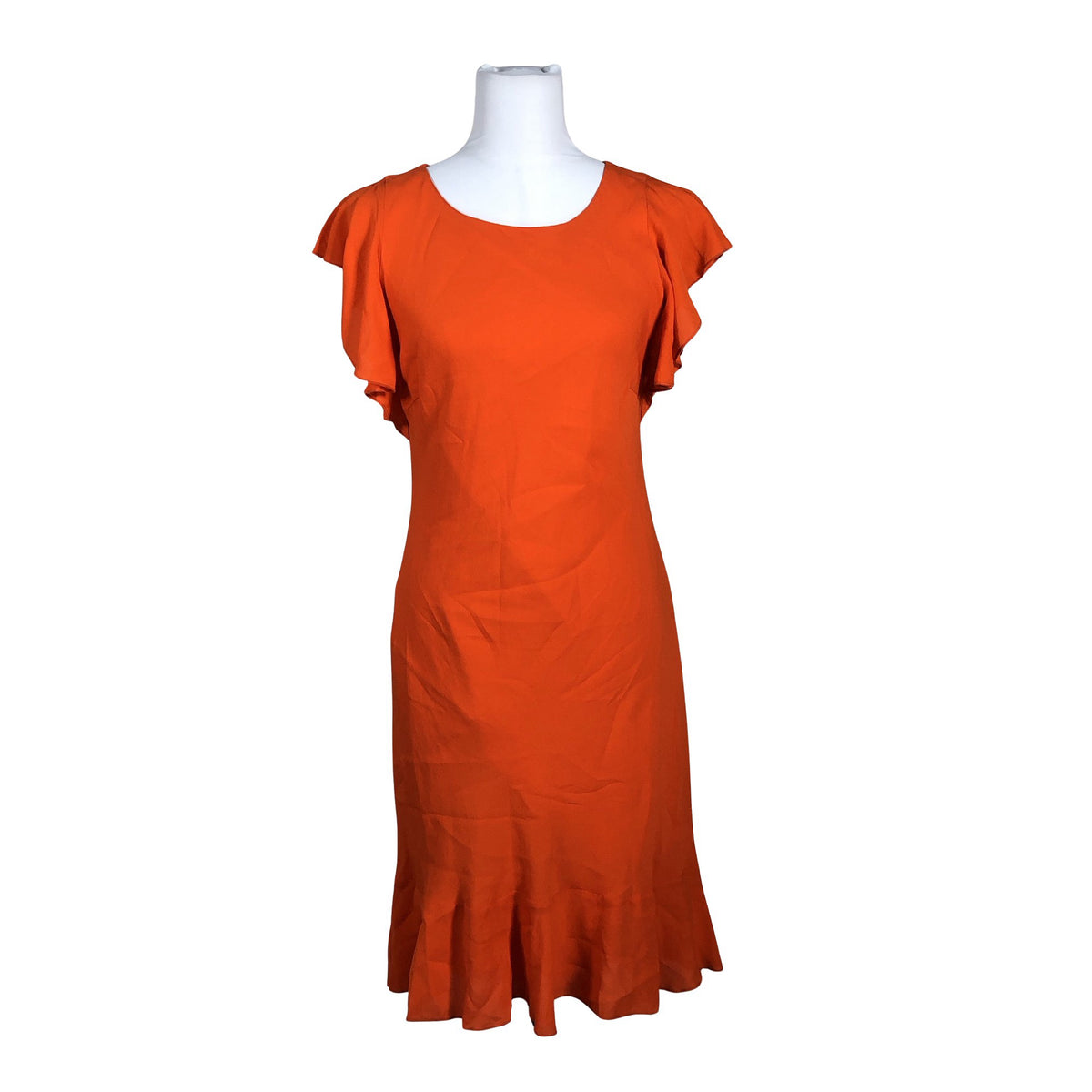 Unisex Muotikuu - Schiffon dress, size 38 - Orange (1)
