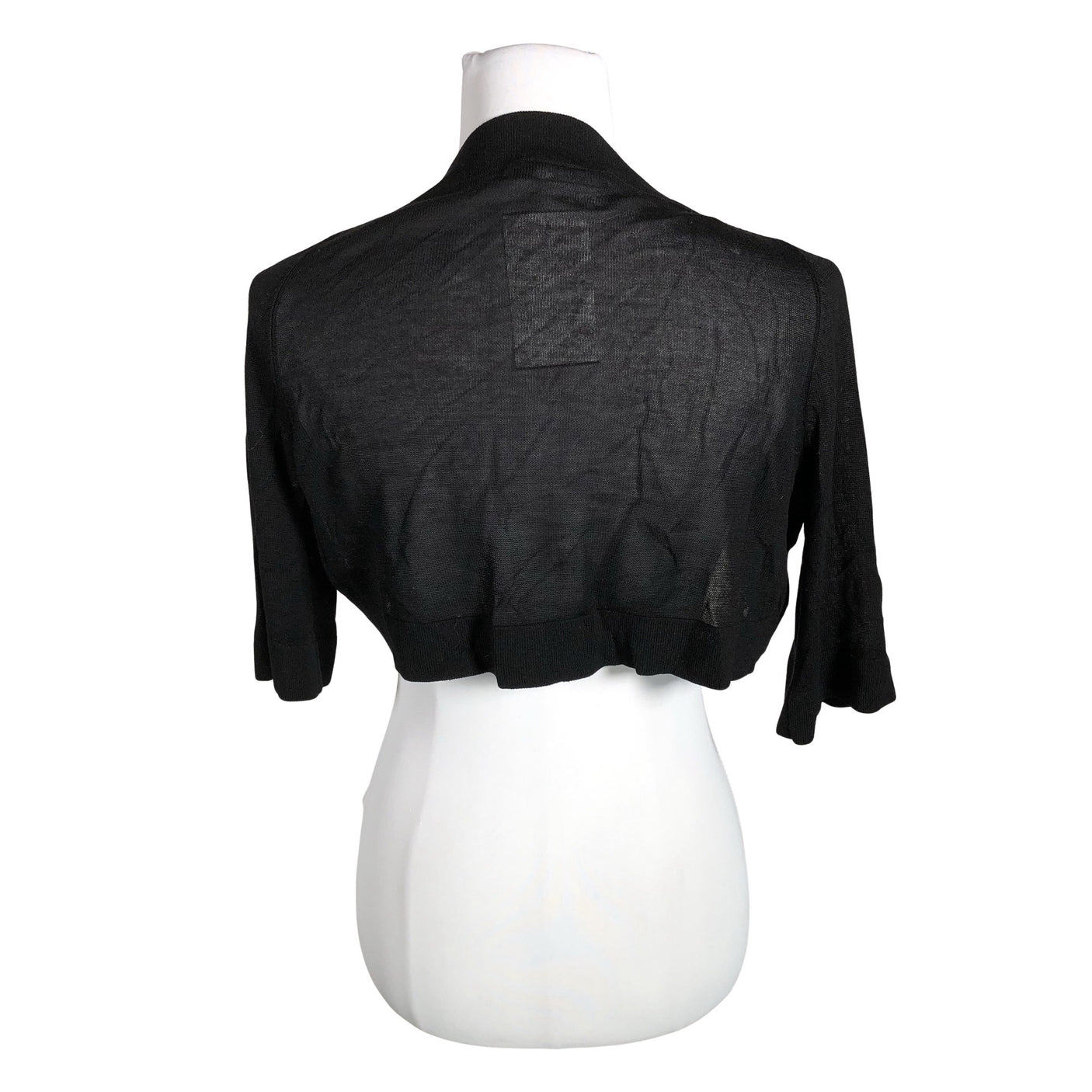 Unisex Your Face - Knit bolero jacket, size 36 - Black (2)