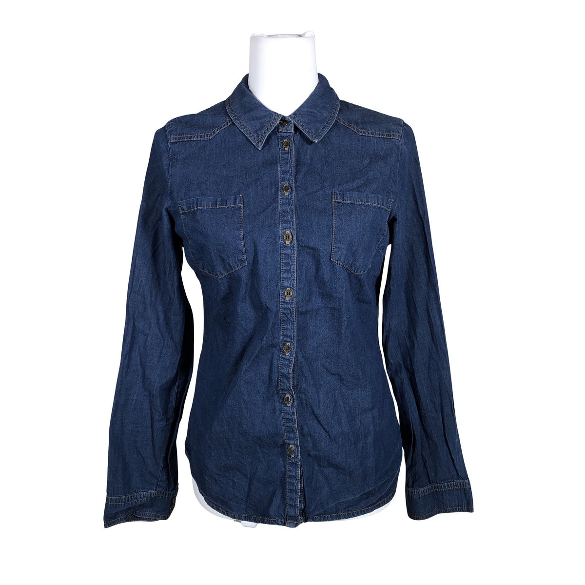 Unisex Your Face - Denim shirt, size 36 - Blue (1)
