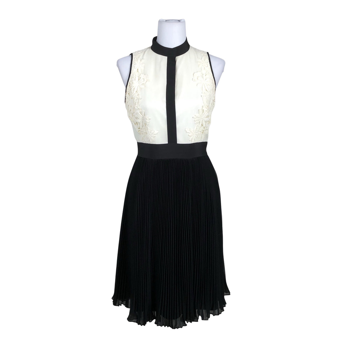 Unisex Ted Baker - Schiffon dress, size 36 - Natural white (1)