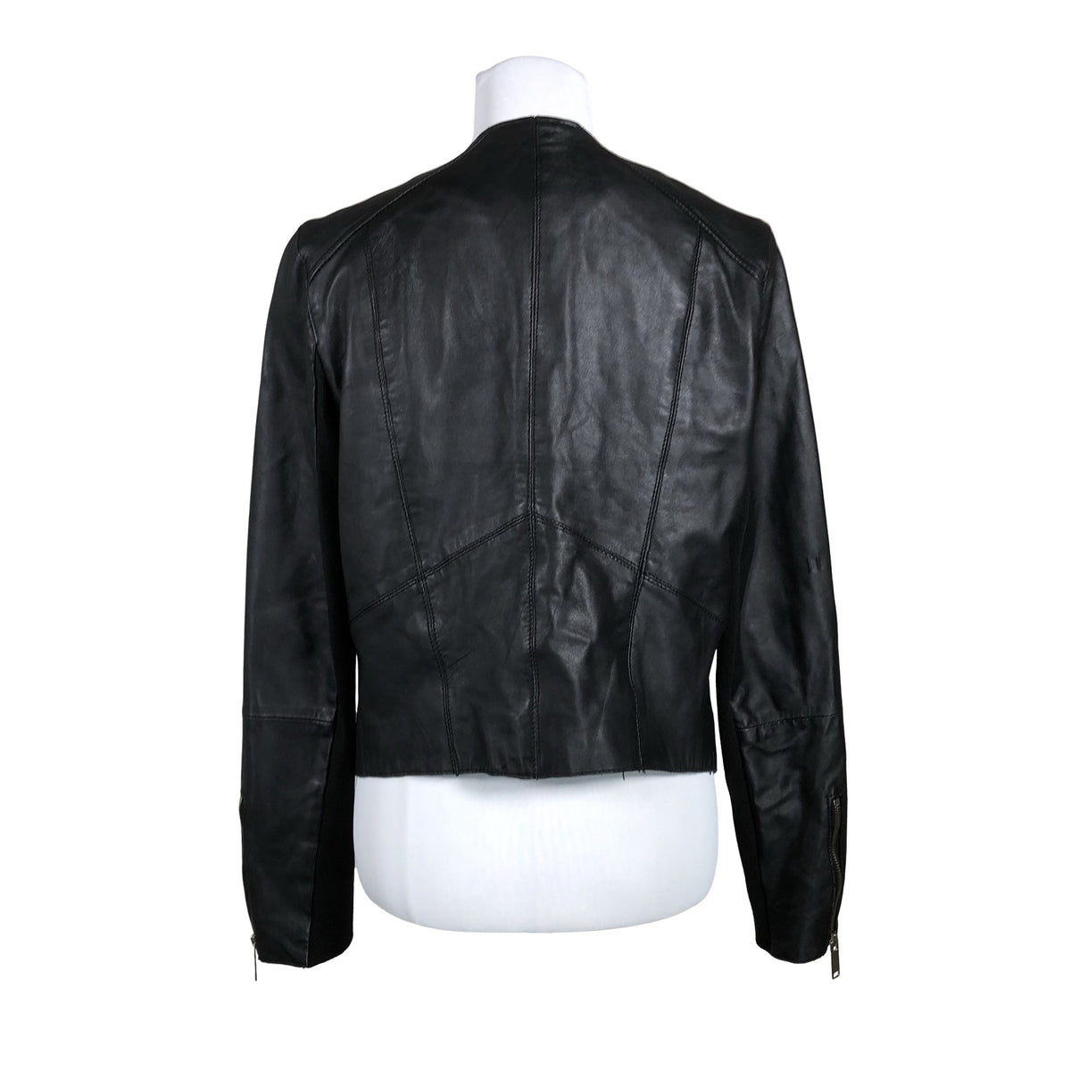 Unisex River Island - Leather jacket, size 40 - Black (2)