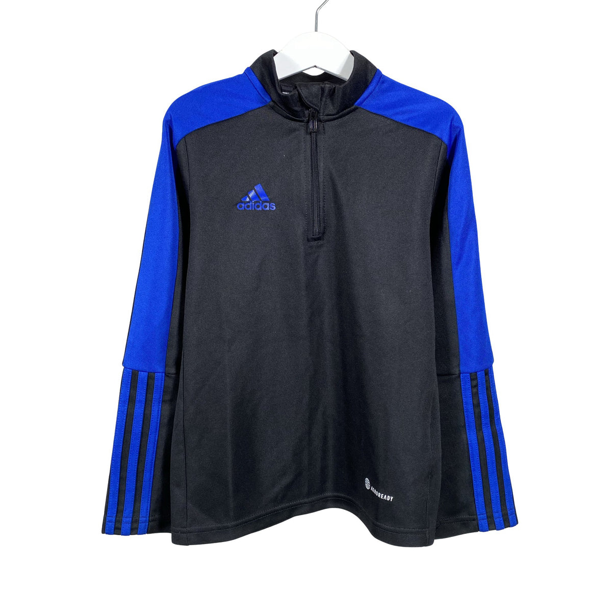 Unisex Adidas - Sports shirt, long sleeve, size 122 - 128 - Blue (1)