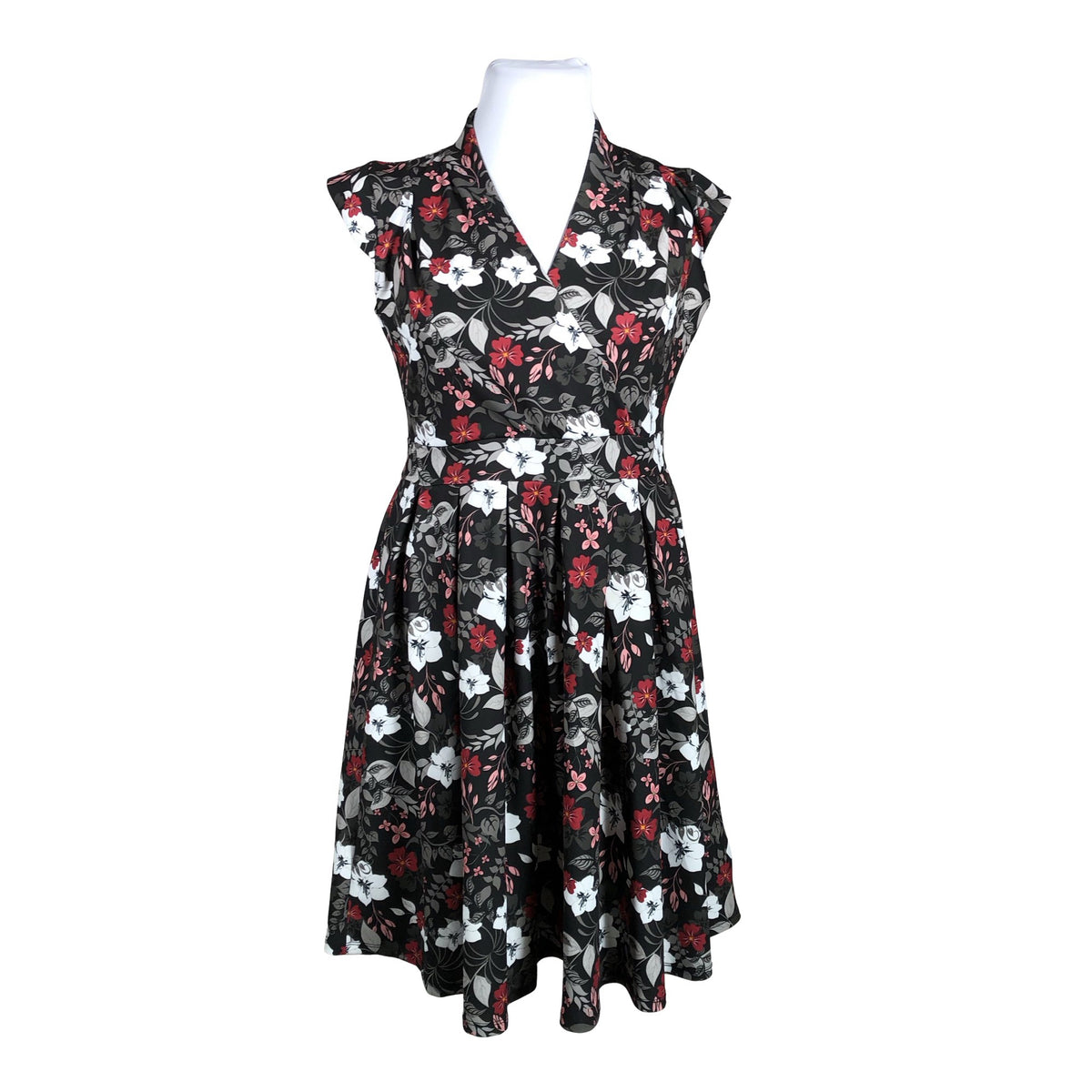Unisex Lady Vintage - Tricot dress, size 44 - Black (1)