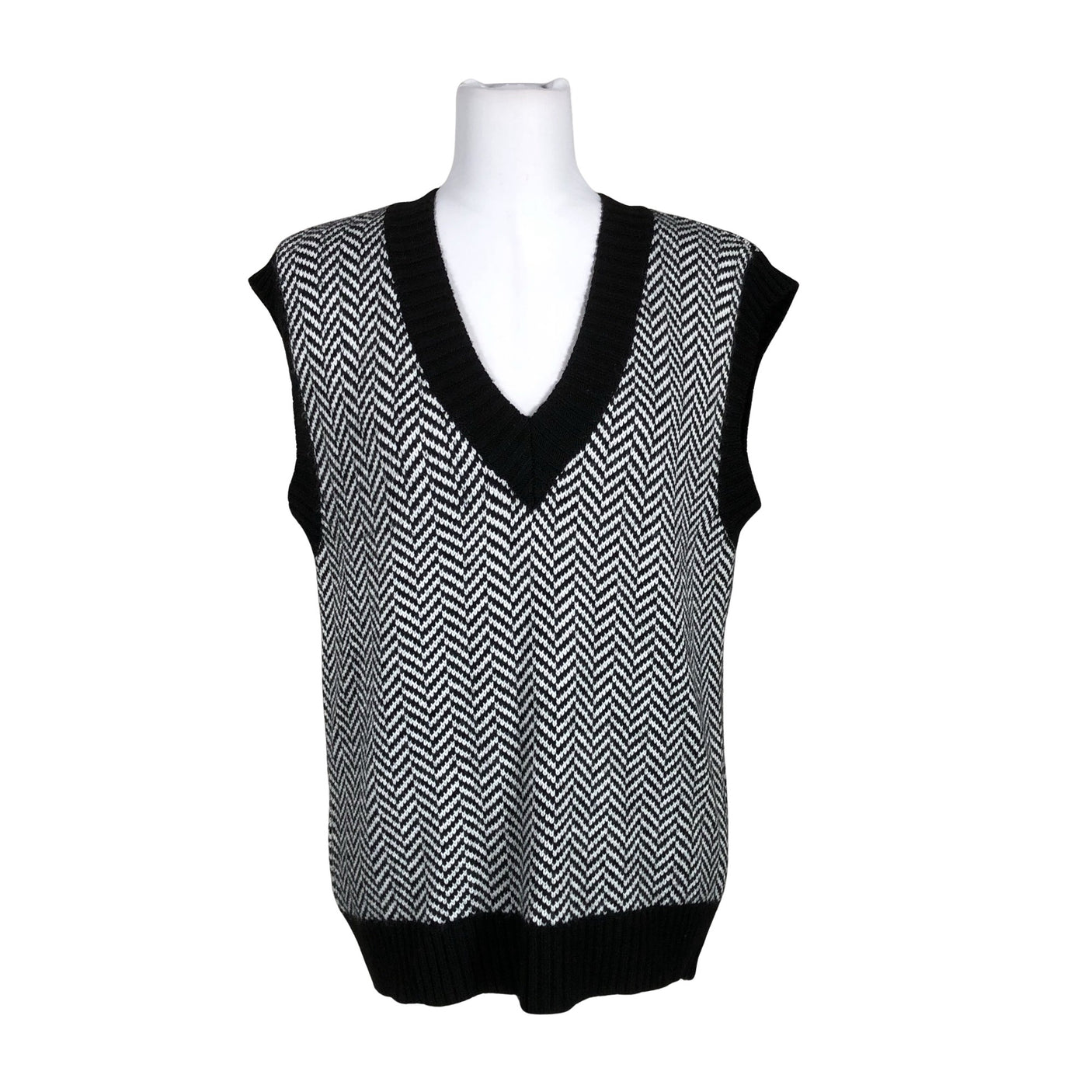Unisex Na-KD - Knit vest, size 36 - Black (1)