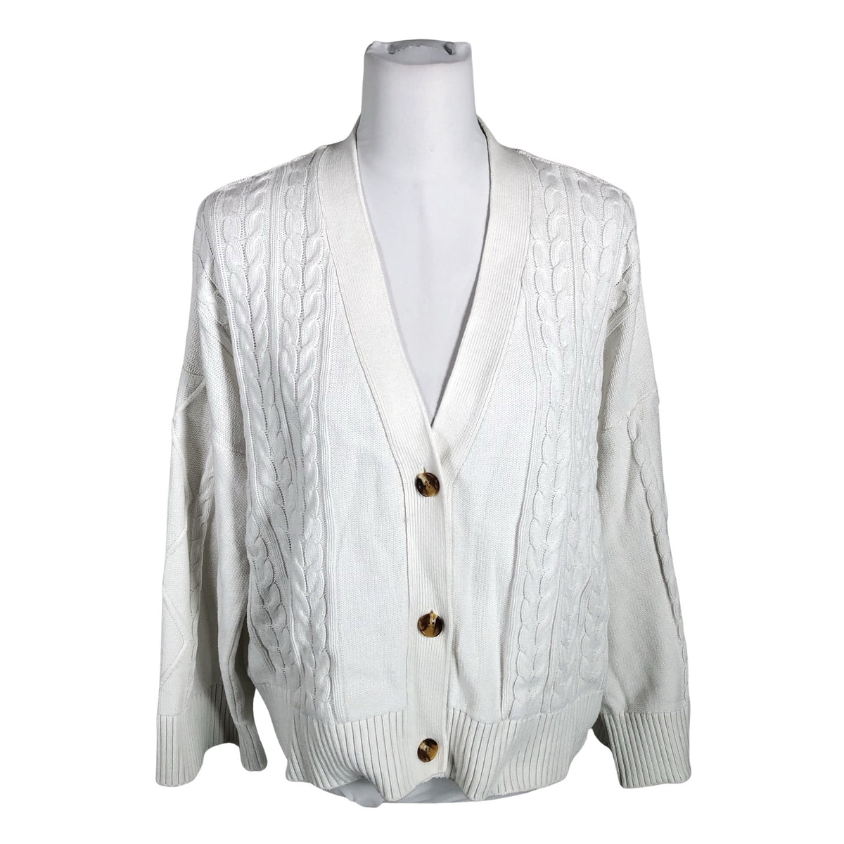 Unisex Nanso - Cardigan, size 40 - White (1)