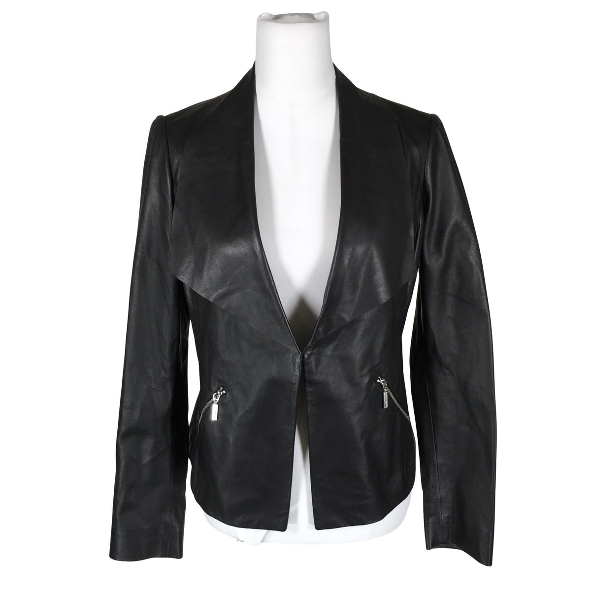 Unisex Ril's - Leather jacket, size 38 - Black (1)