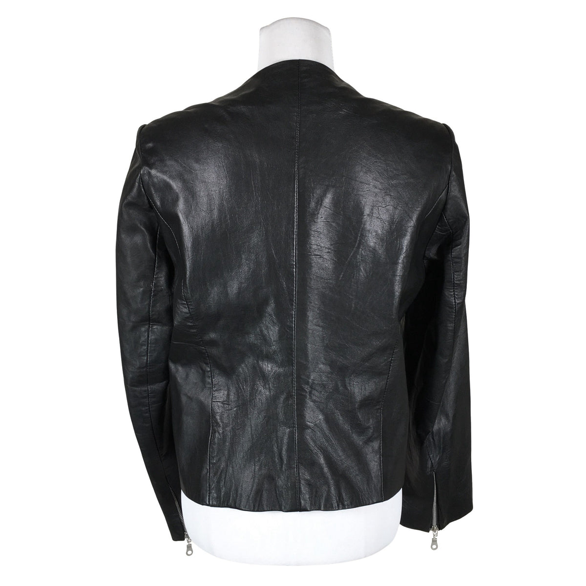 Unisex b.Young - Leather jacket, size 38 - Black (2)