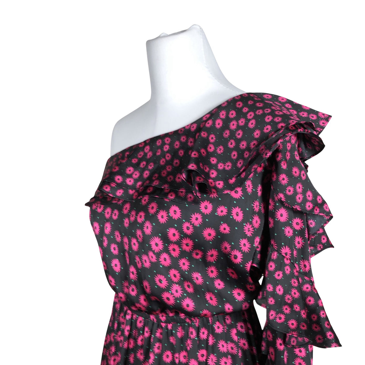 Unisex The Kooples - Schiffon dress, size 34 - Black (2)