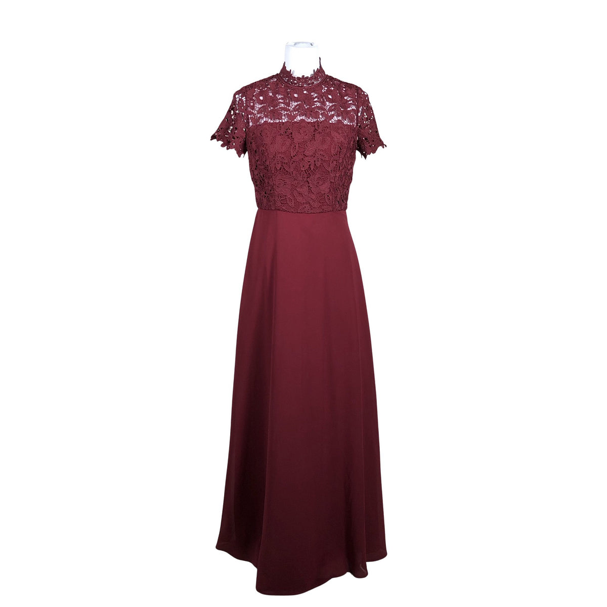 Unisex Chi Chi London - Evening dress, size 36 - Wine red (1)
