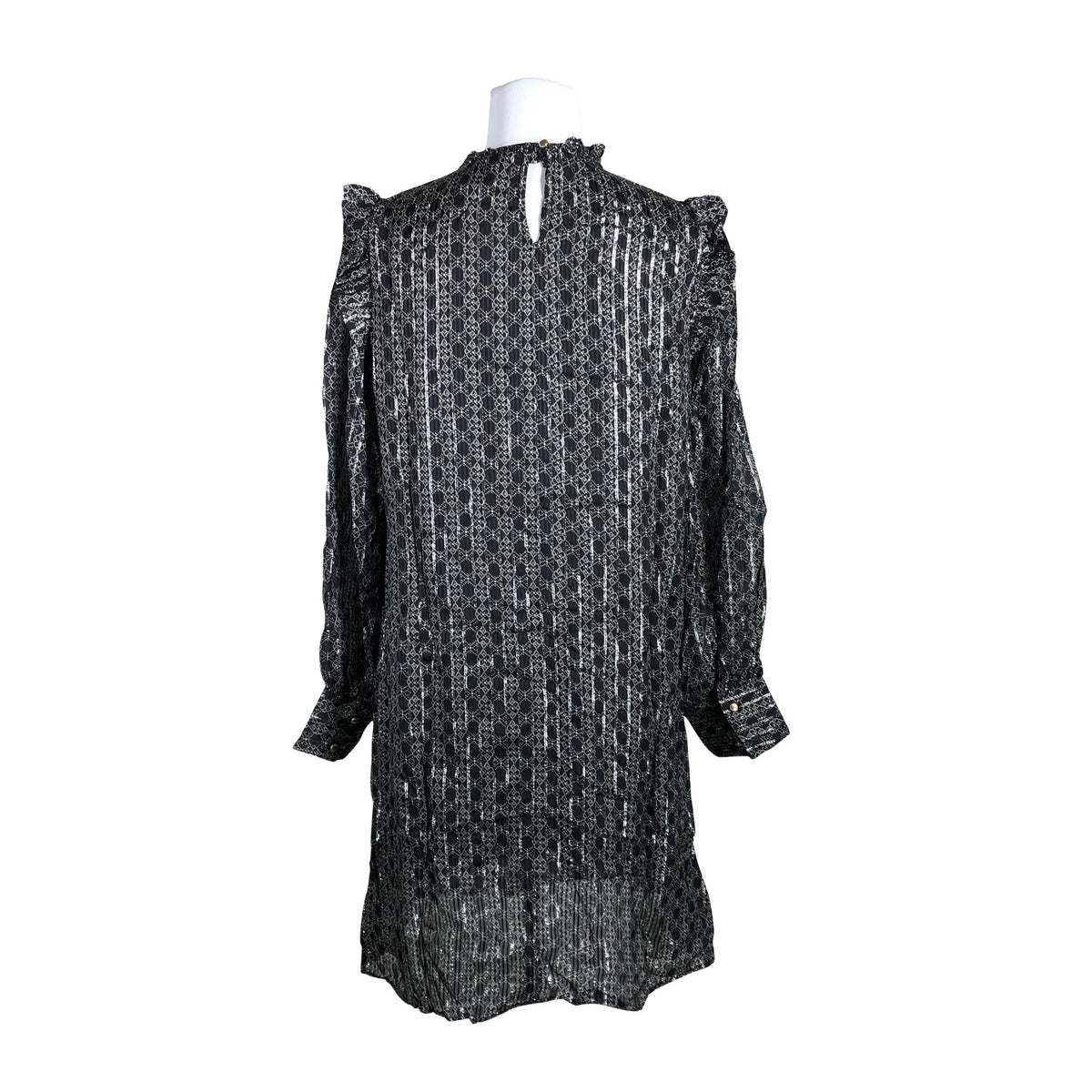 Unisex Mos Mosh - Schiffon dress, size 38 - Black (3)