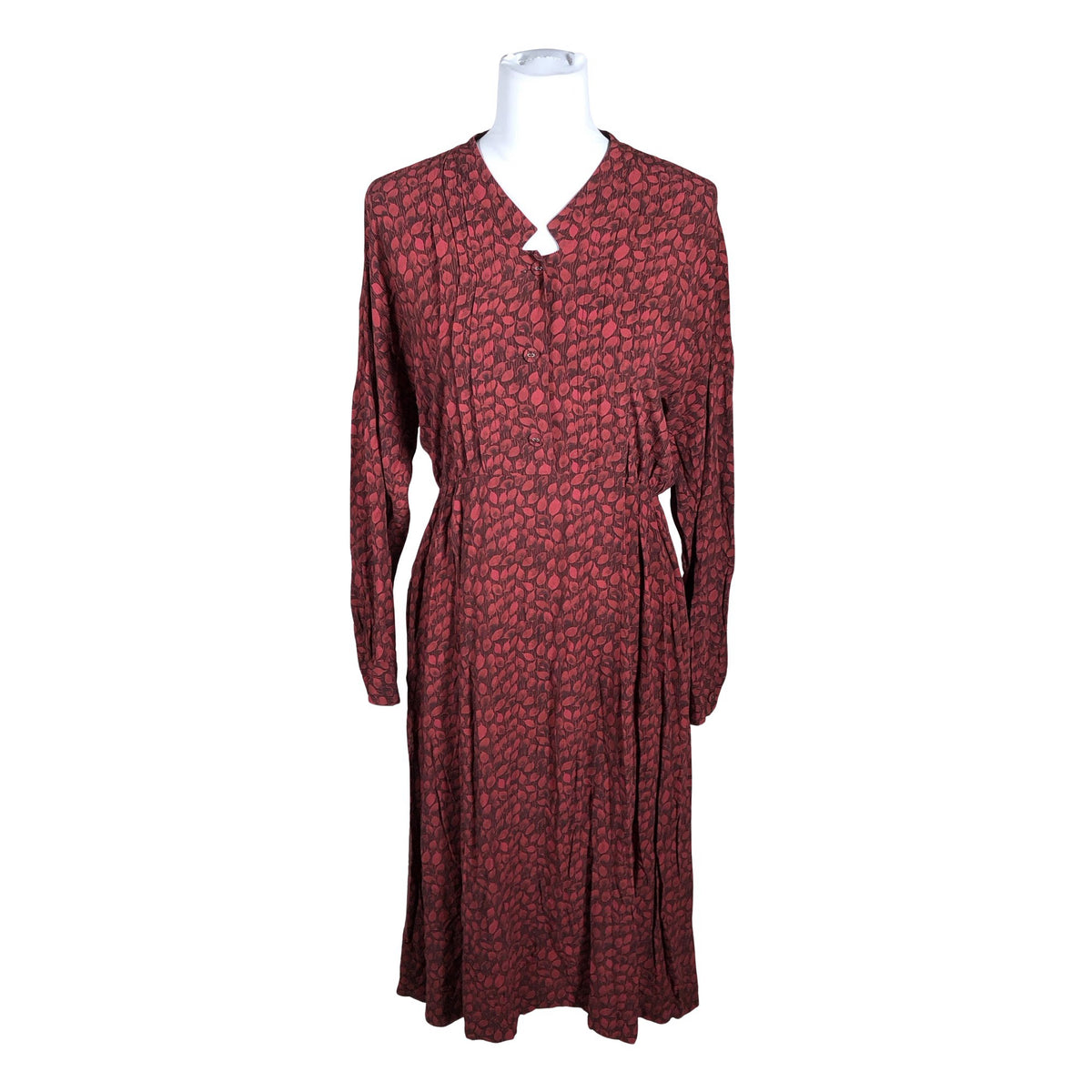 Unisex Comptoir des cotonniers - Schiffon dress, size 38 - Wine red (1)