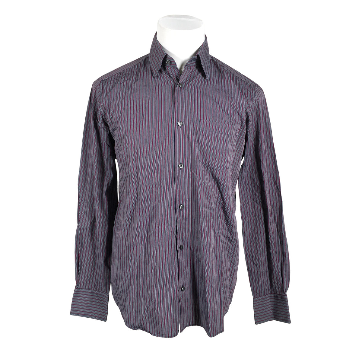 Unisex s.Oliver - Collared shirt, size M - Gray (1)