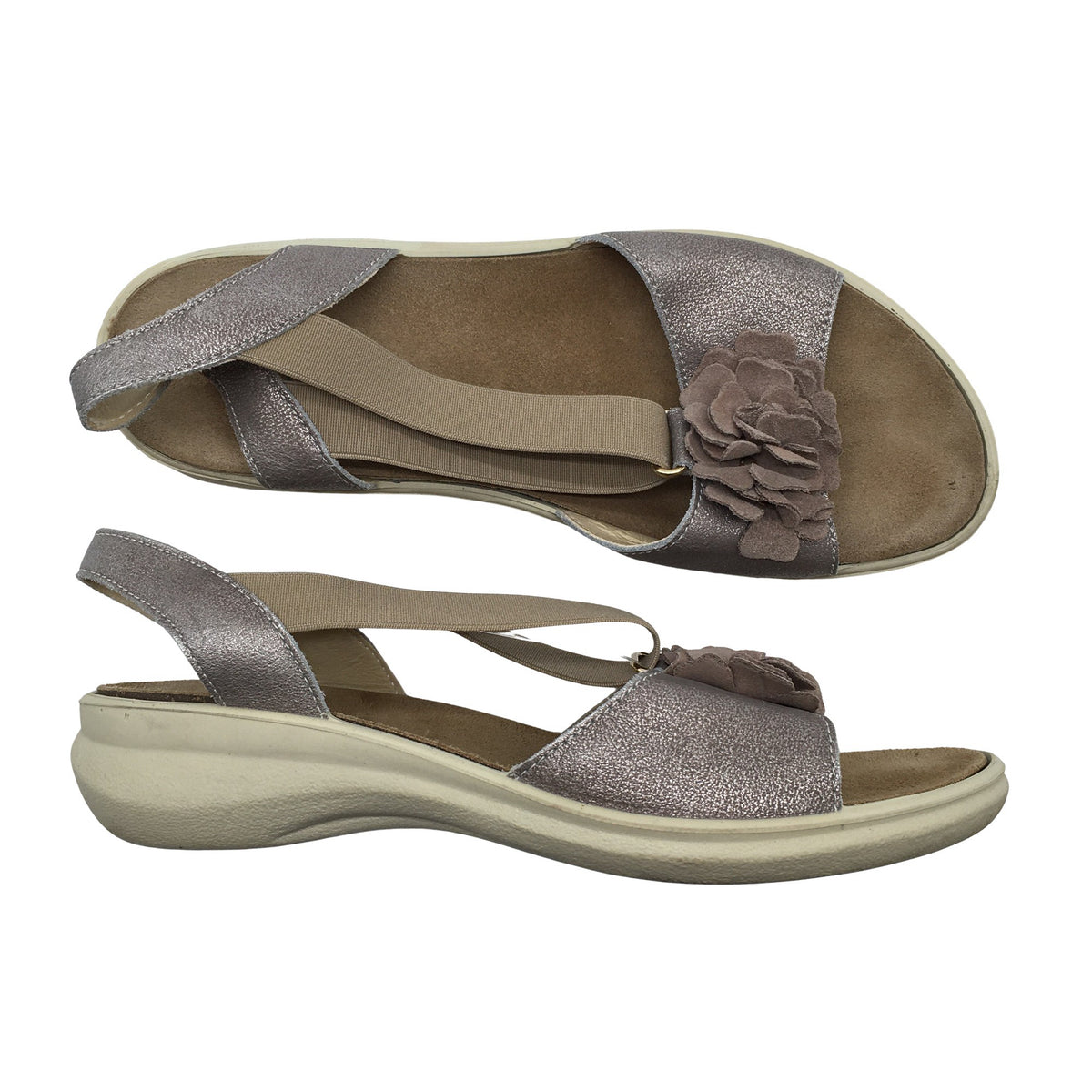 Unisex O.I.S - Wedge sandals, size 37 - Violet (1)