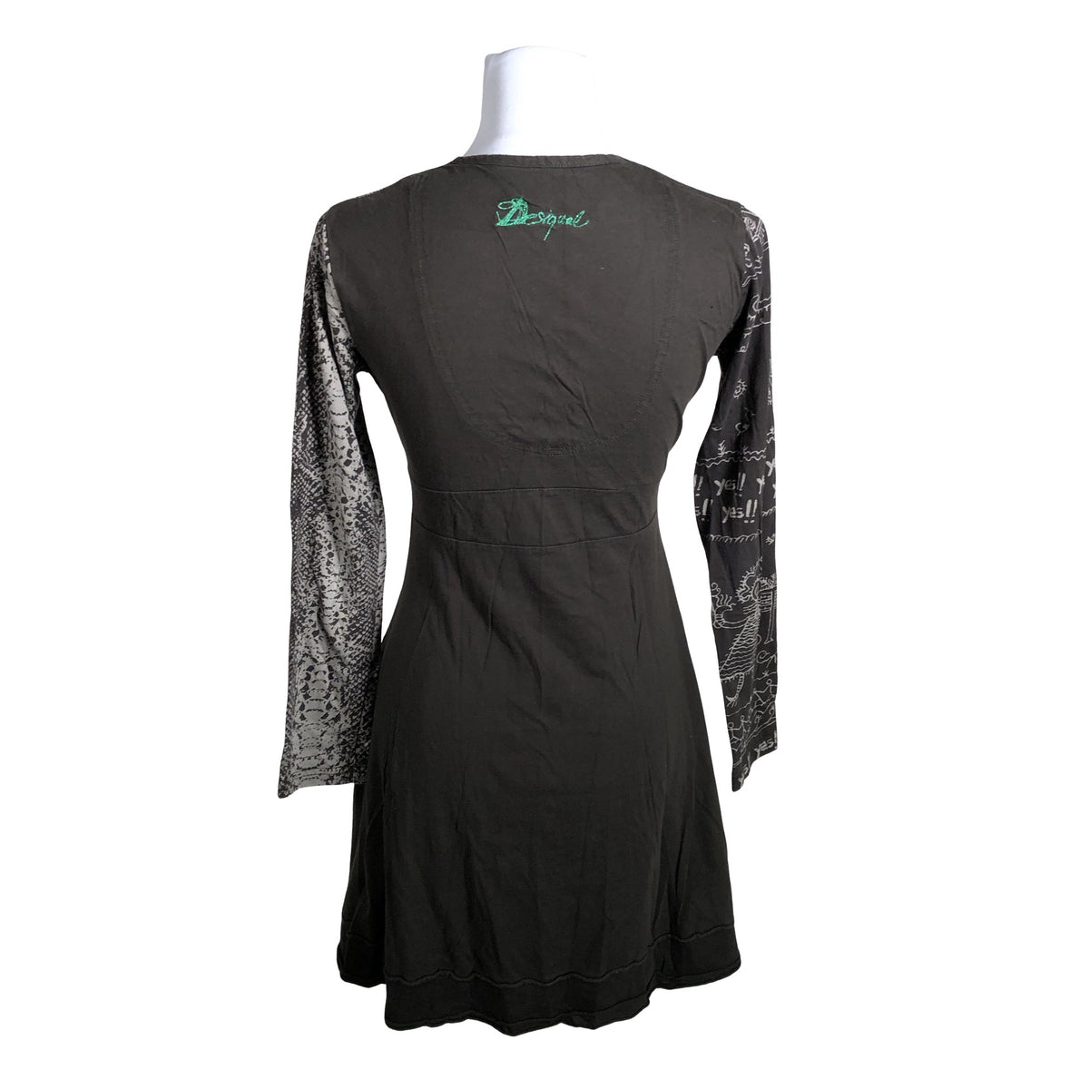 Unisex Desigual - Tricot dress, size 38 - Brown (2)