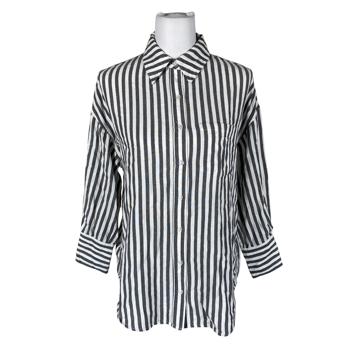 Unisex Anine Bing - Collared shirt, size 34 - Gray (1)