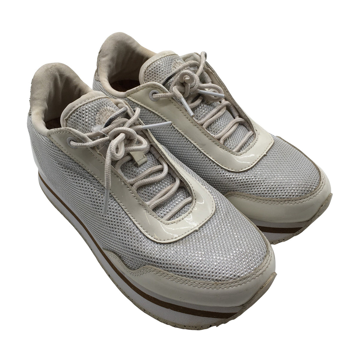 Unisex Woden - Casual sneakers, size 38 - Silver (2)