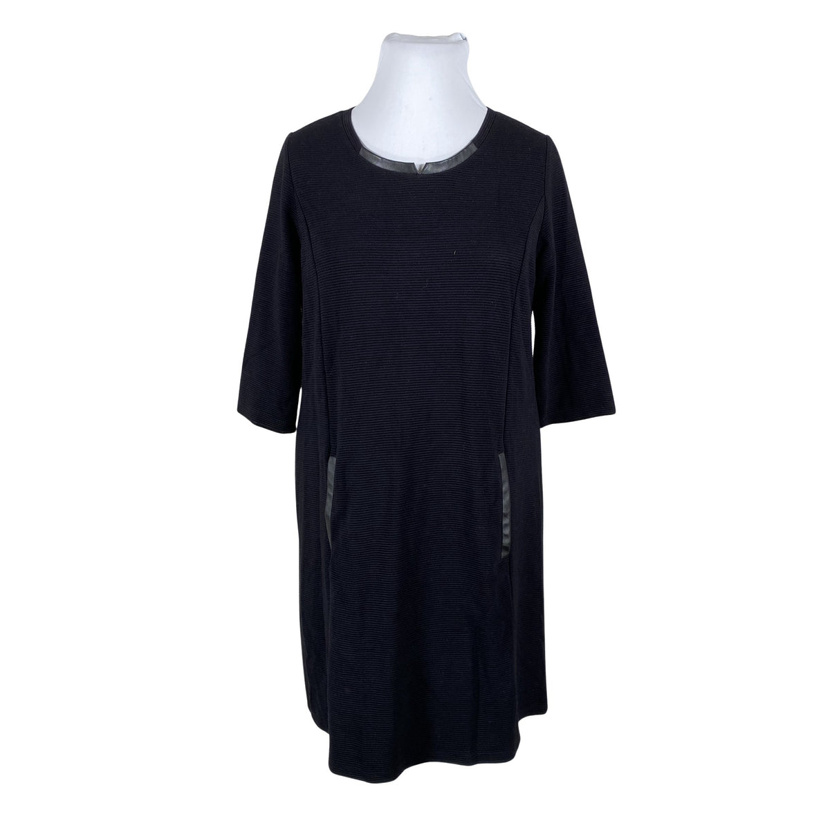 Unisex Taifun - Tricot dress, size 44 - Black (1)
