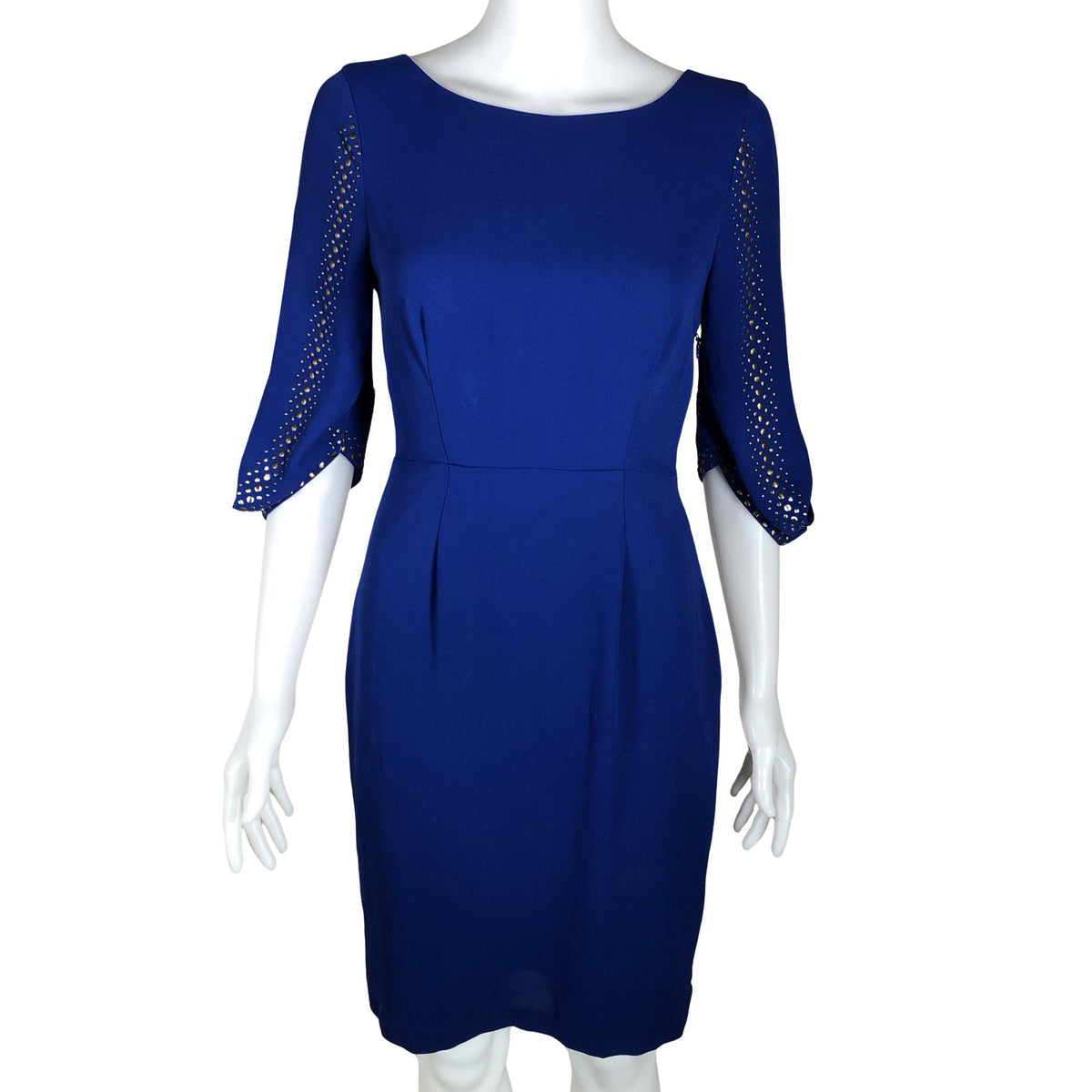 Unisex BCBG Maxazria - Schiffon dress, size 34 - Blue (1)
