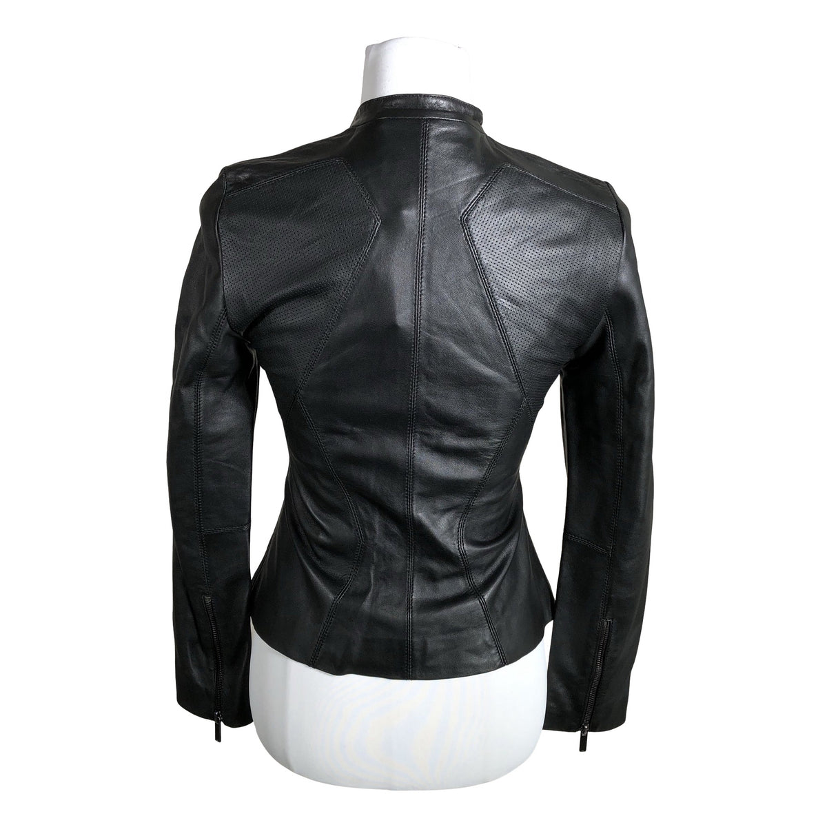Unisex Karen Millen - Leather jacket, size 36 - Black (2)