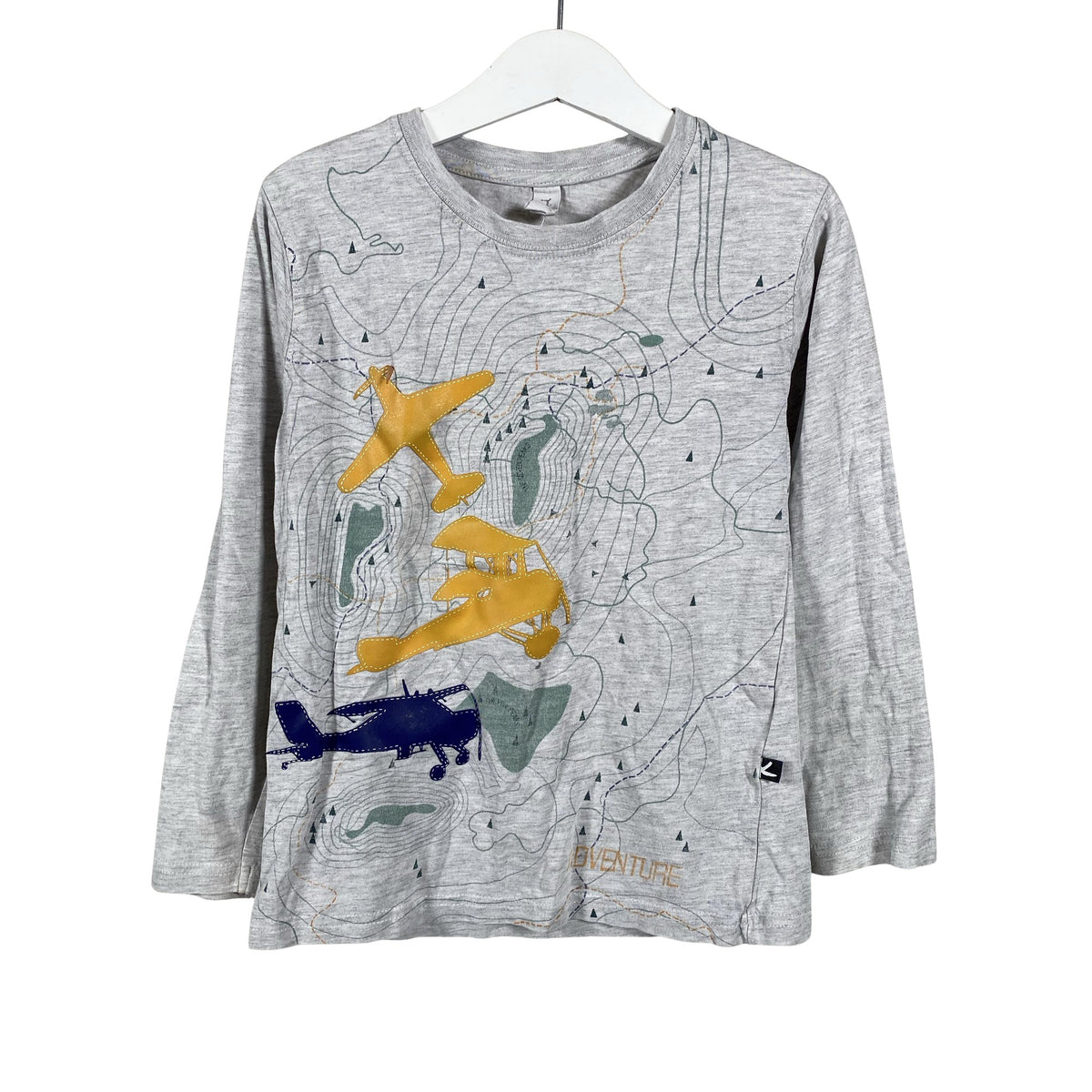 Unisex Keiki - Tricot shirt, size 116 - 122 - Gray (1)