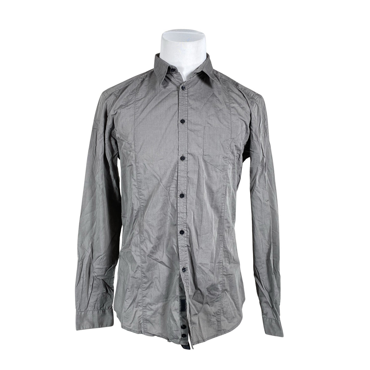 Unisex Calvin Klein - Collared shirt, size XL - Gray (1)