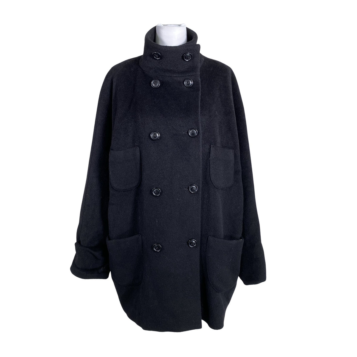 Unisex Marimekko - Wool coat, size 40 - Black (1)