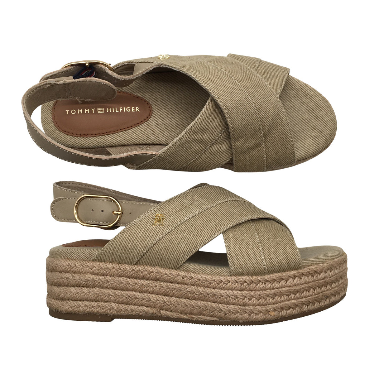 Unisex Tommy Hilfiger - Heeled sandals, size 36 - Beige (1)