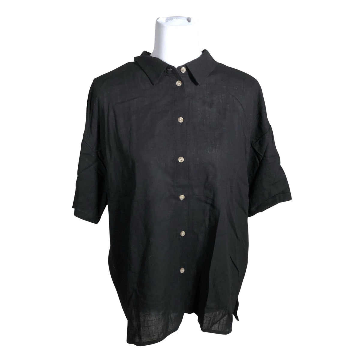 Unisex Fransa - Short-sleeved blouse, size 40 - Black (1)