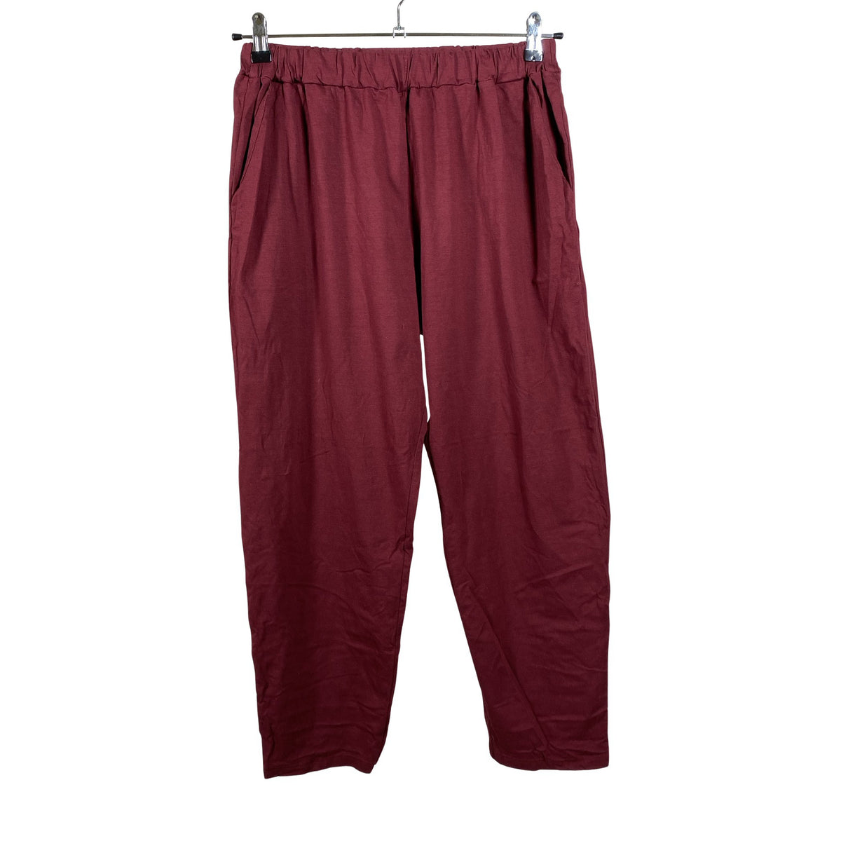 Unisex Tom Tailor - Tricot pants, size 40 - Wine red (1)