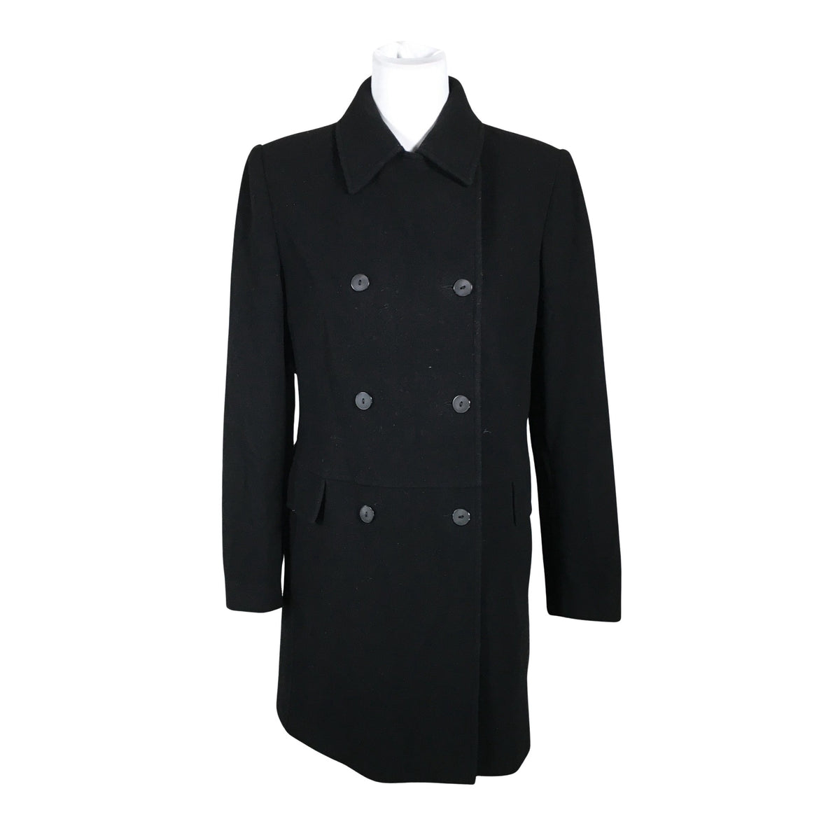 Unisex MasCara - Wool coat, size 36 - Black (1)