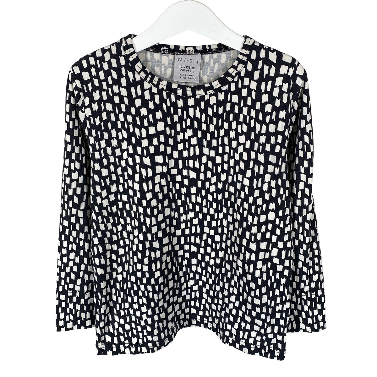 Unisex NOSH - Tricot shirt, size 122 - 128 - Black (1)