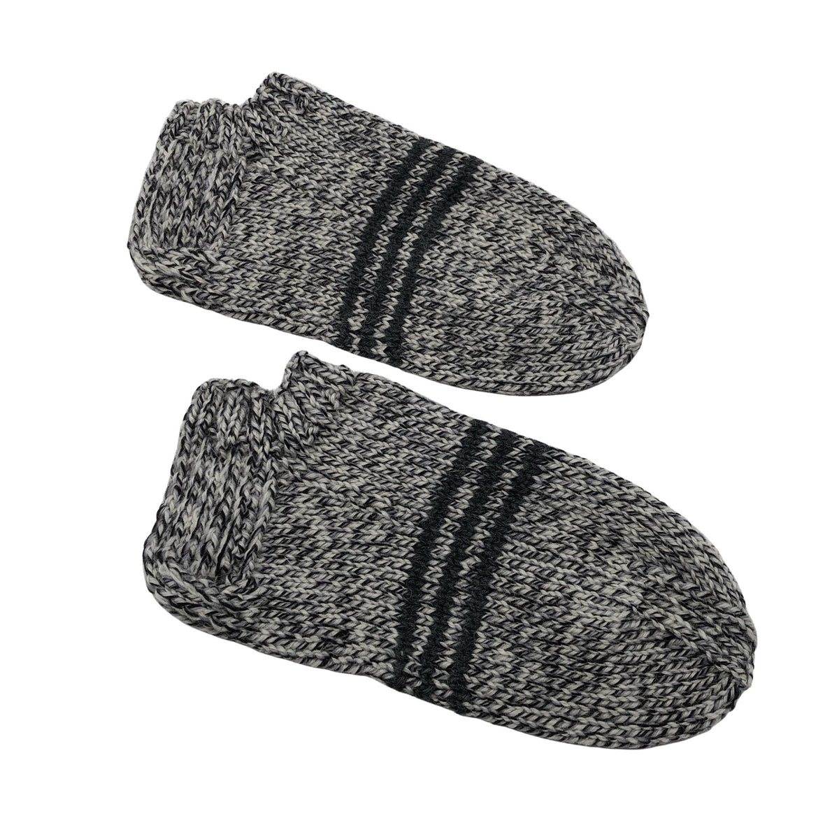 Unisex Handmade - Wool socks, size 40 - Gray (1)