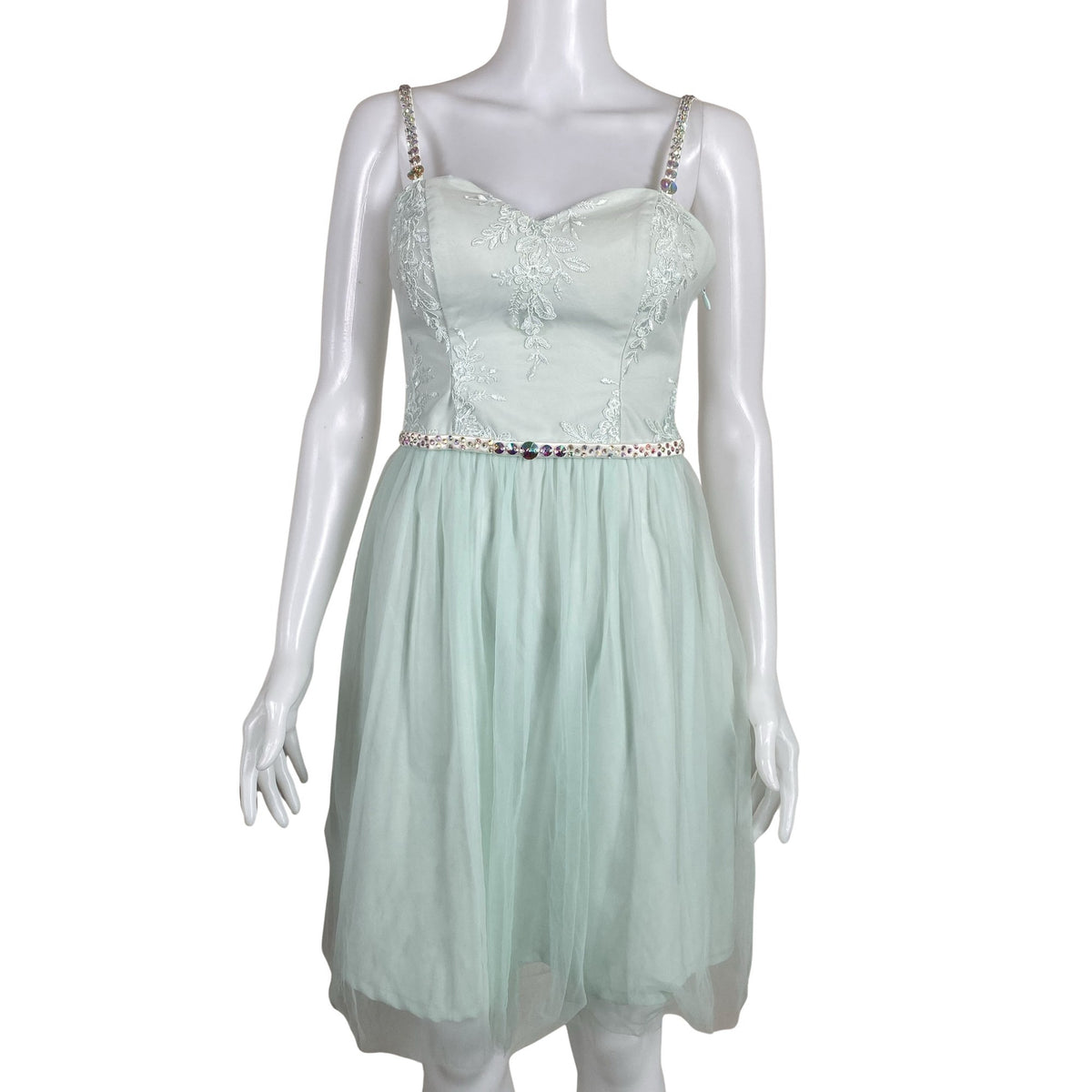 Unisex Chi Chi London - Party dress, size 36 - Green (1)